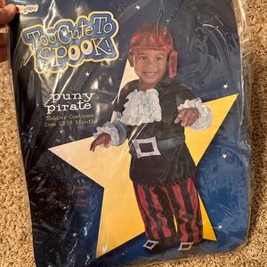 Puny Pirate Toddler Costume - Red and Black